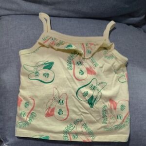 Amazon Essentials Kids Papaya Print Camisole - Cream and Green